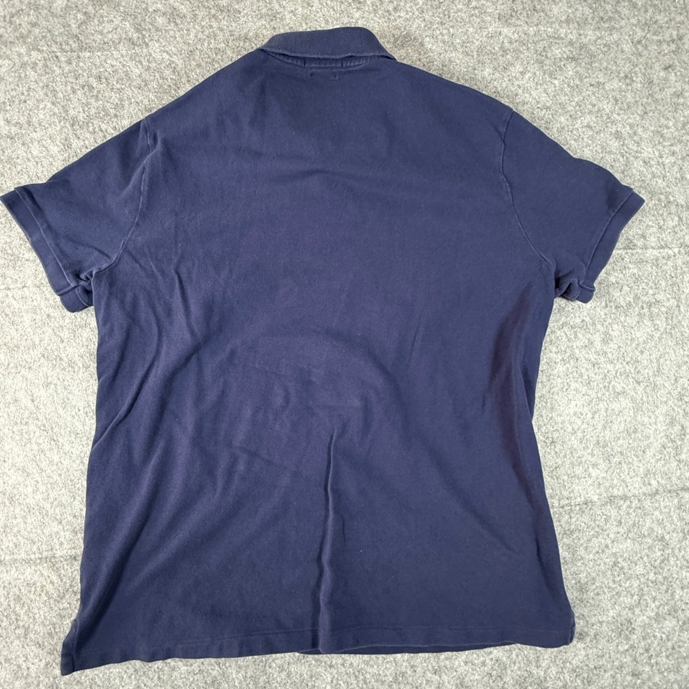 Polo Ralph Lauren Polo Shirt Mens XL Navy Blue Big Pony Custom Fit Short Sleeve - Picture 8 of 8